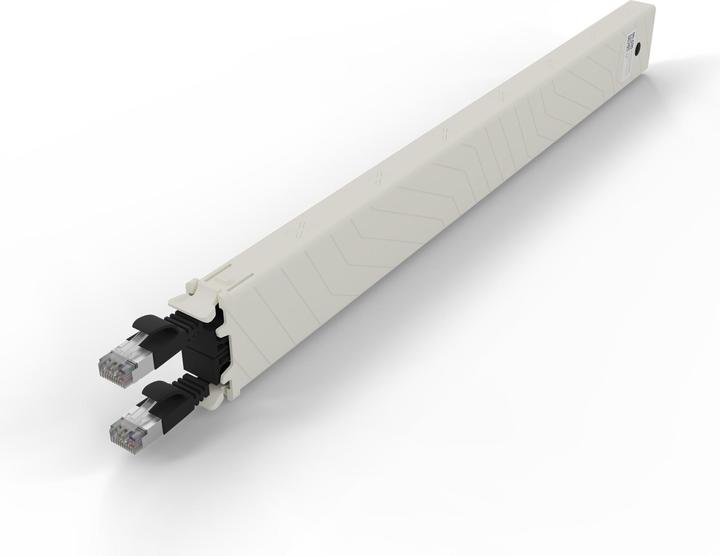 Actual product image PATCHBOX one / 8RU / Cat 6A, STP, 0.8 m, violet (STP, CAT6a, 0.80 m)