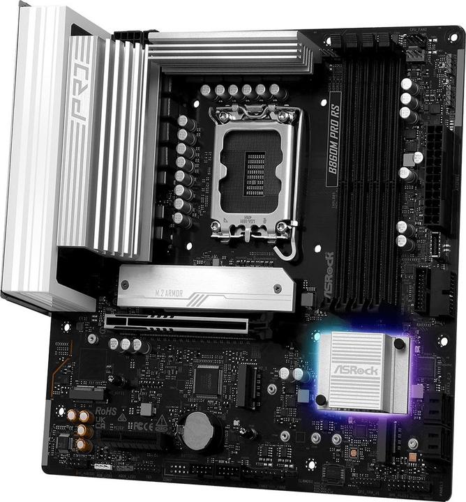 Actual product image AsRock B860M Pro RS DDR5 Intel S retail (LGA 1851, Intel B860, mATX)