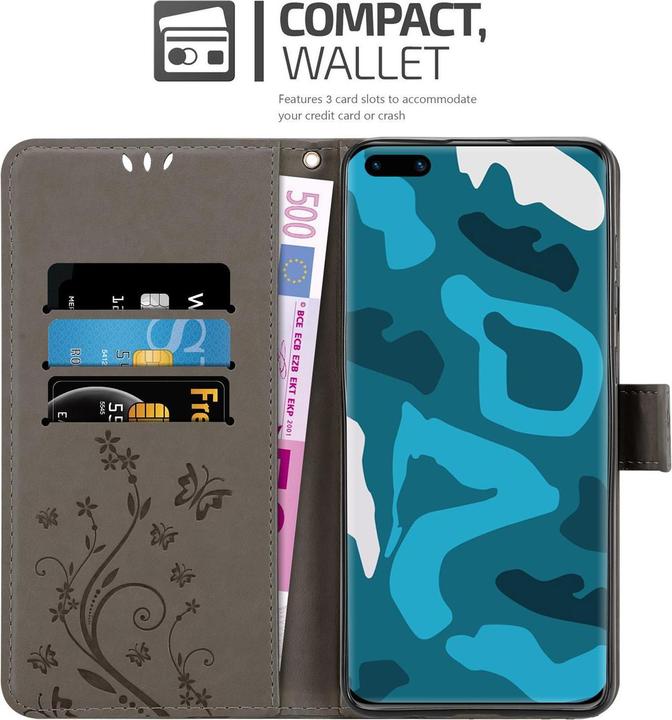 Actual product image Cadorabo Flower Book Cover (Huawei P40 Pro)