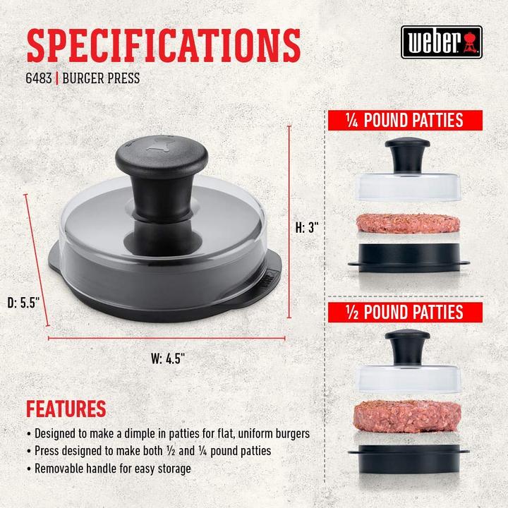 Immagine prodotto Weber pressa per hamburger