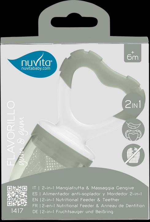 Actual product image Nuvita set Flavorillo anneau d'alimentation avec filet vert