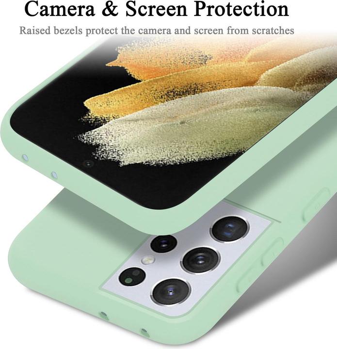 Image du produit Cadorabo TPU Liquid Silicone Case Cover (Samsung Galaxy S21 Ultra)