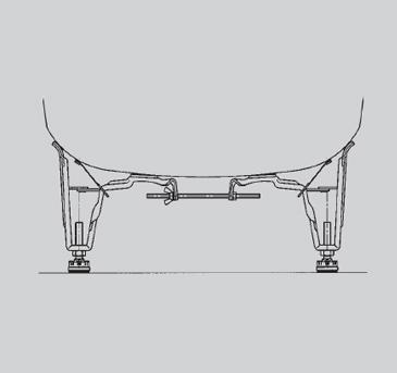 Produktbild Kaldewei Allround Badewannen-Fussgestell Modell. 5030