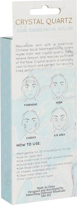 Actual product image Something Different Face roller quartz