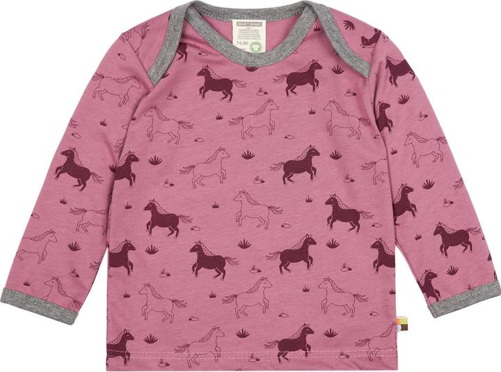 loud + proud Shirt Druck Pferd grape (80)