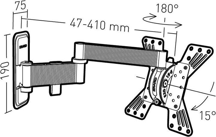 Produktbild Erard EXO 200 TW3 (Wand, 37", 15 kg)