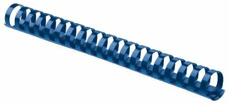 Actual product image Fellowes Binder spine 12mm, 21 rings, blue, 25pcs.