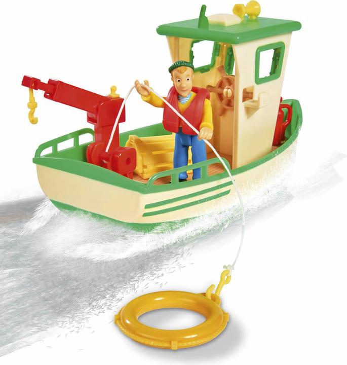 Actual product image Simba Sam Charlie's fishing boat with figure