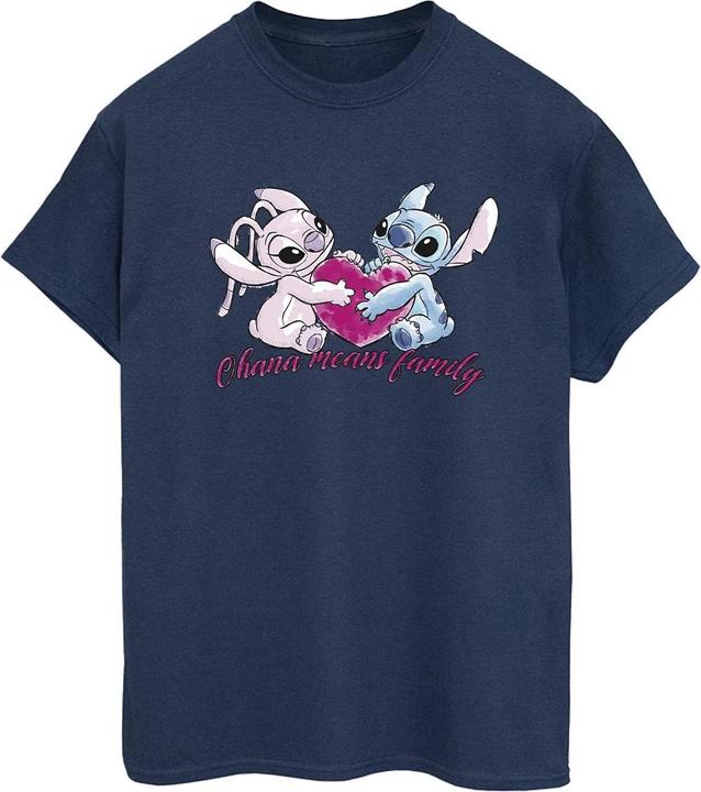 Produktbild Disney Lilo And Stitch Ohana Heart With Angel TShirt (XL)
