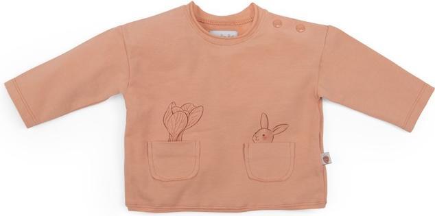 Moulin Roty Shirt, Hase, terrakotta,12 Monate, Trois petits lapins (74)