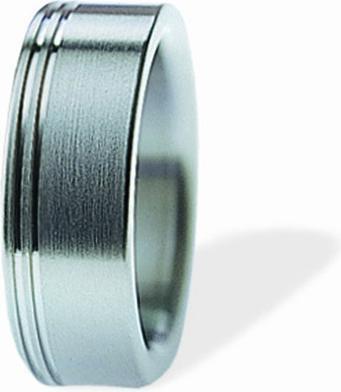 Xen Bandring mit Rillen mattiert 7 mm