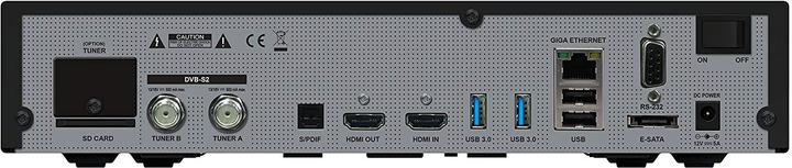 Actual product image GigaBlue UHD Ue 4k (4 GB, DVB-S2, CI Shaft)