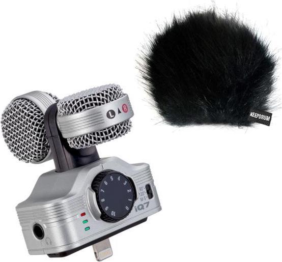 Zoom iQ7 Mikrofon für iOS-Geräte mit Windschutz (Diverse)