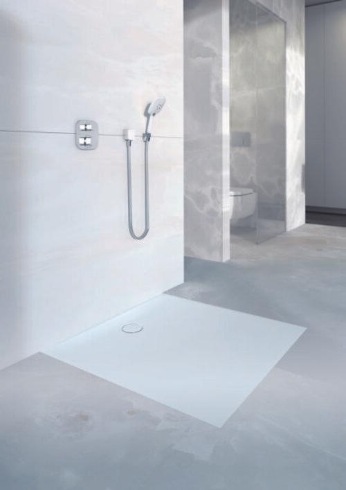 Actual product image Geberit shower tile Setaplano, 154.293.11.1, 75x170 cm, height 4.5 cm, white-alpine