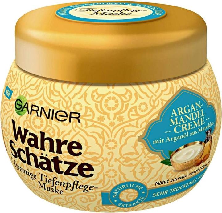 Produktbild Garnier DE) True Treasures, Cream mask?? for deep care, hair treatment with argan oil from (300 ml)