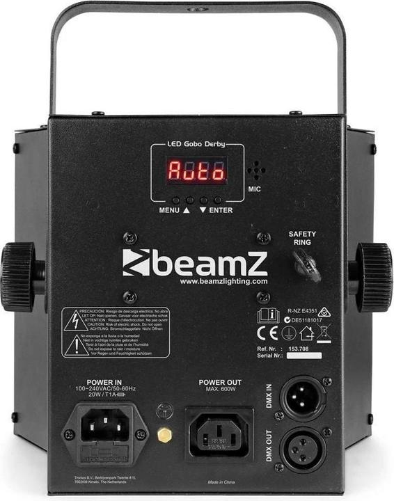 Actual product image BeamZ gobo derby (3 W, LED)