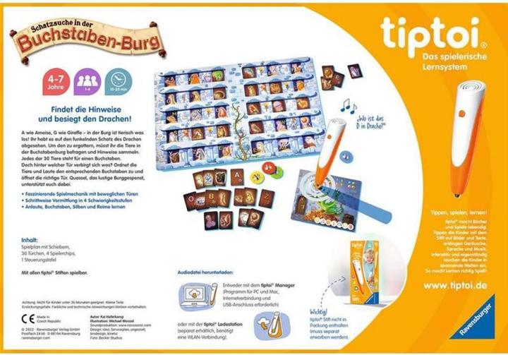 Actual product image tiptoi Treasure hunt book.burg'22 D (German)