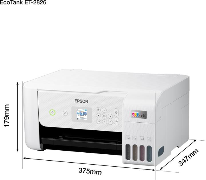Image du produit Epson EcoTank ET-2826 (Réservoir d'encre, Couleur)