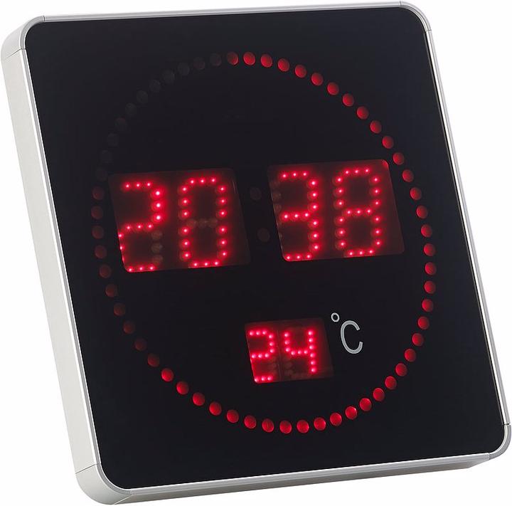 Lunartec Horloge de bureau et murale à LED sans fil