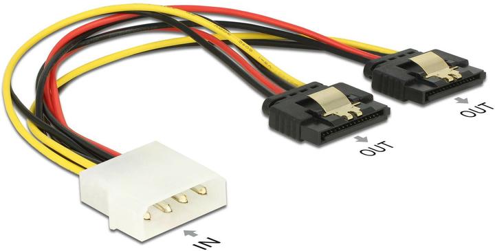 Image du produit Delock Connecteur Molex - 2x adaptateur d'alimentation SATA