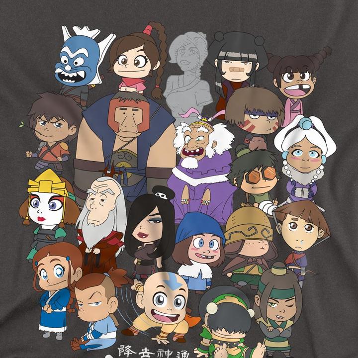 Immagine prodotto Avatar: The Last Airbender Maglietta Gruppo Chibi Adulto Unisex (L)