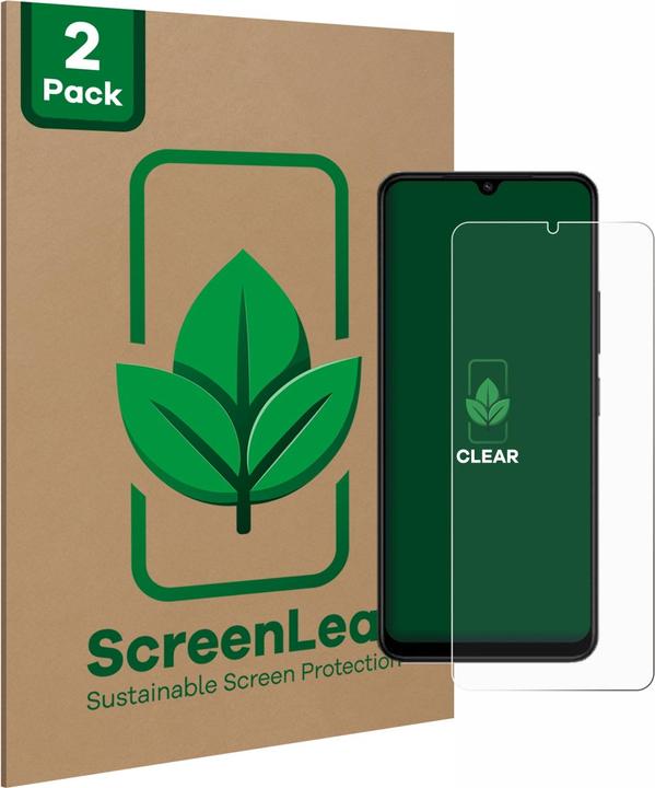 Productafbeelding ScreenLeaf Schutzfolie nachhaltiger Displayschutz Display Schutz Folie Klar Transparent (2 Stuk, Xiaomi Redmi A3)