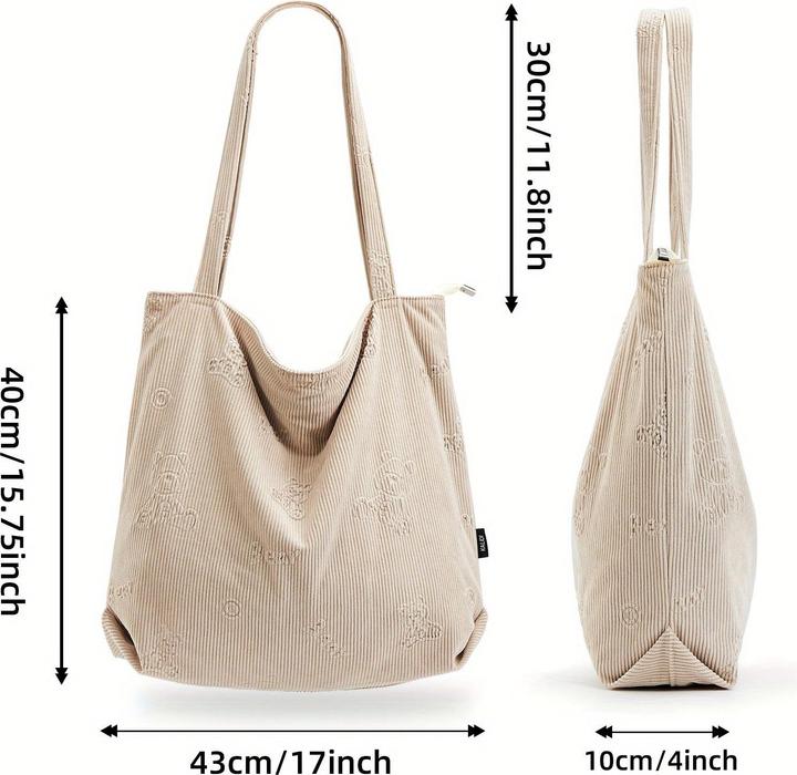 Produktbild Only-Bags.Store Cord Umhängetasche, minimalistische einfarbige Tragetasche, All-Match Lagerung Handtasche