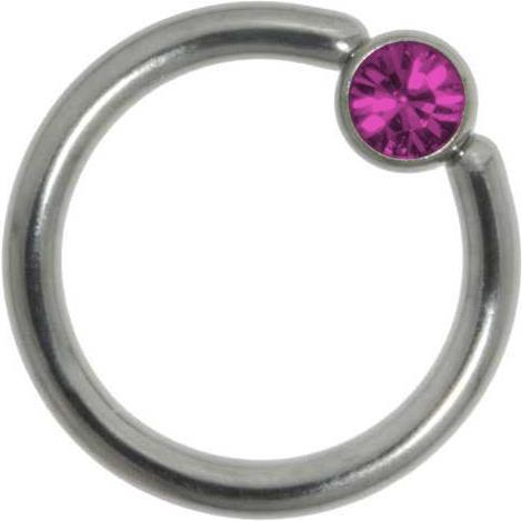 Bijouteria 1.2mm Piercingstab (Edelstahl, Swarovski Kristall)