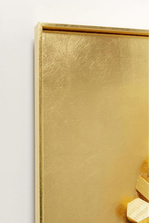 Immagine prodotto Kare Design Oggetto da parete Mikado Gold 120x120cm (120 x 120 cm)