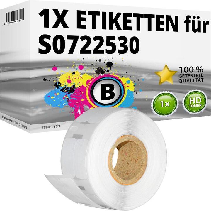 Actual product image Druckfuxx 1x Etiketten für Dymo 11353 Labelwriter 310 320 330 400 SE 450 Twin Tu
