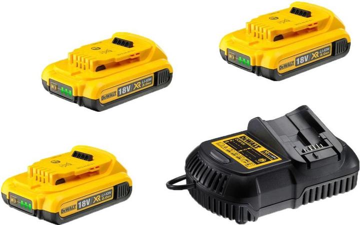 Immagine prodotto DeWalt Caricatore DEVAL DCB115 + 2x2.0Ah DCB115D3 (18 V)