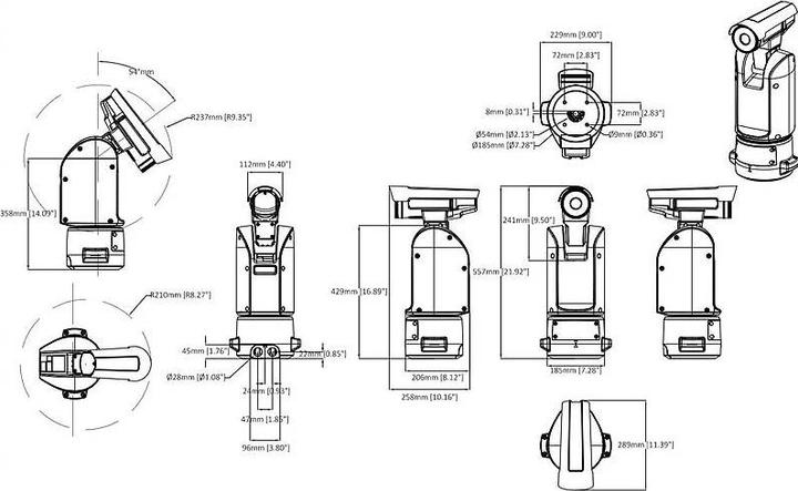 Actual product image Axis Pan and tilt motor T99A11 24V AC/DC White (Mounting kit)