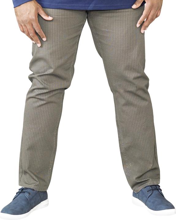 Produktbild DUKE London Kingsize Brian Bedford Denim Hose in Kord Look mit Gürtel (46)