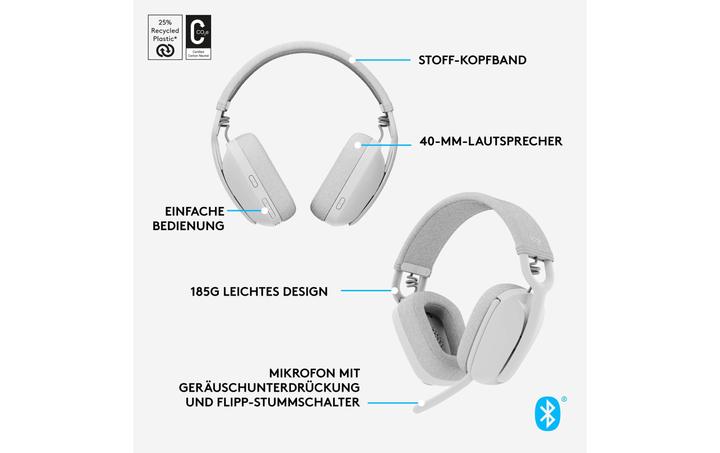 Actual product image Logitech Zone Vibe 100 (Wireless, USB-C)
