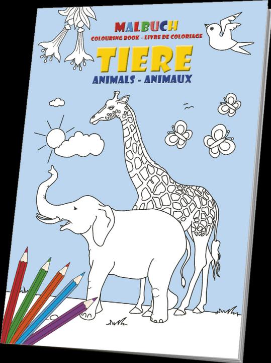 Image du produit Staedtler Set de crayons de couleur avec livre de coloriage pour enfants avec animaux (Multicolore)