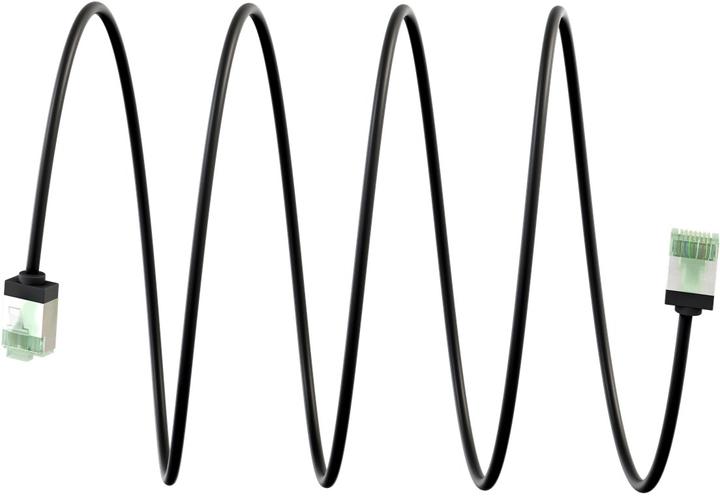Produktbild Goobay Ultraflexibles CAT 8.1 Patchkabel, slim, U/FTP, schwarz (U/FTP, CAT8.1, 1 m)