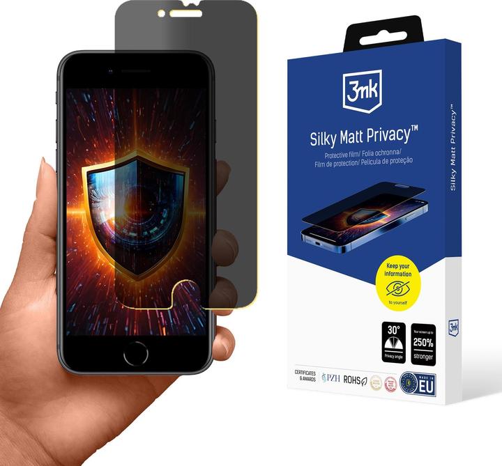 3MK Folia ochronna prywatyzujÄ ca matowa Silky Matt Privacy na Apple iPhone 8 (Apple iPhone 8)
