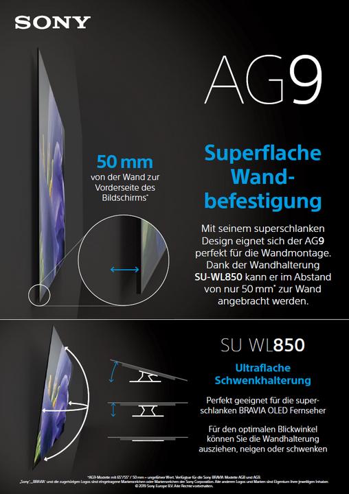 Produktbild Sony OLED KD65AG9 (65", OLED, 4K, 2019)
