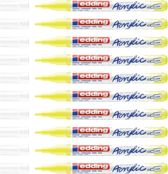 Actual product image Edding Acrylic marker 5300 Fine (Neon yellow, 2 mm, 1 x)