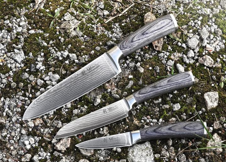 Produktbild Wakoli Edis 3er Damastmesser-Set (16 cm)