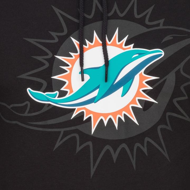 Actual product image New Era Fleece Hoody - NFL Miami Dolphins 2.0 noir (XXL)