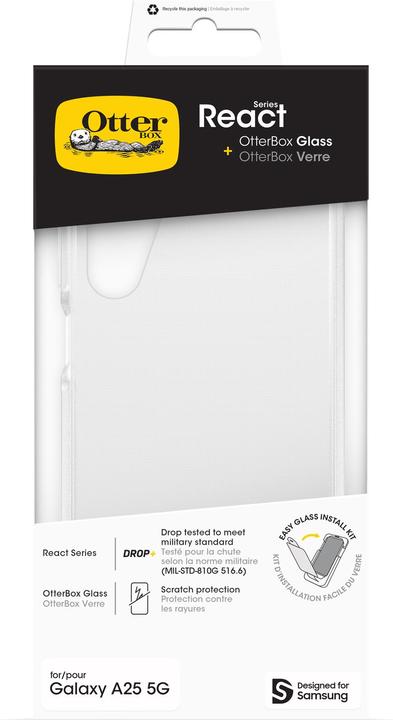 Produktbild OtterBox React + Glass Bundle - Kit (Samsung Galaxy A25 5G)