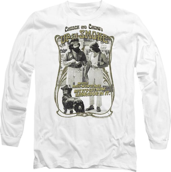 Actual product image Cheech & Chong Unisex Adult Up In Smoke Labrador T-Shirt (XL)