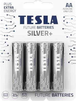 Actual product image Tesla - baterie AA SILVER+, 4 ks, LR06 (4 pcs., AA, 4 mAh)