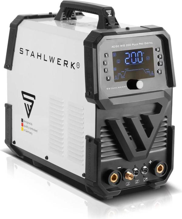 Actual product image Stahlwerk Shielding gas welder AC/DC TIG 200 Puls Pro Digital Spot 200 A
