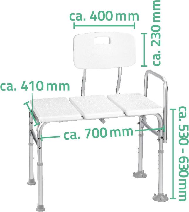 Actual product image Ridder Bath tub transfer bench (150 kg)
