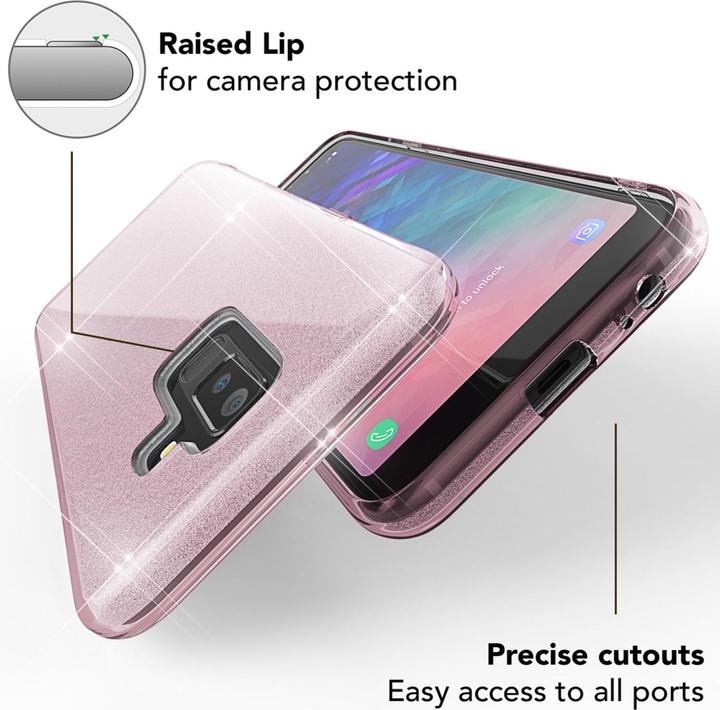 Actual product image Nalia Glitter mobile phone case (Samsung Galaxy A6+)