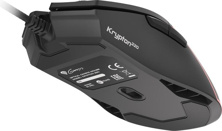 Actual product image Genesis Krypton 220 Mouse Right USB Type-A Optical 6400 DPI (Cable)
