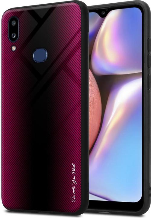 Actual product image Cadorabo TPU Striped Glass Cover (Samsung Galaxy A10s, Samsung Galaxy M01s)