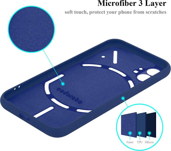 Actual product image Cadorabo Bumper TPU Liquid Silicone Case (Nothing Phone (1))